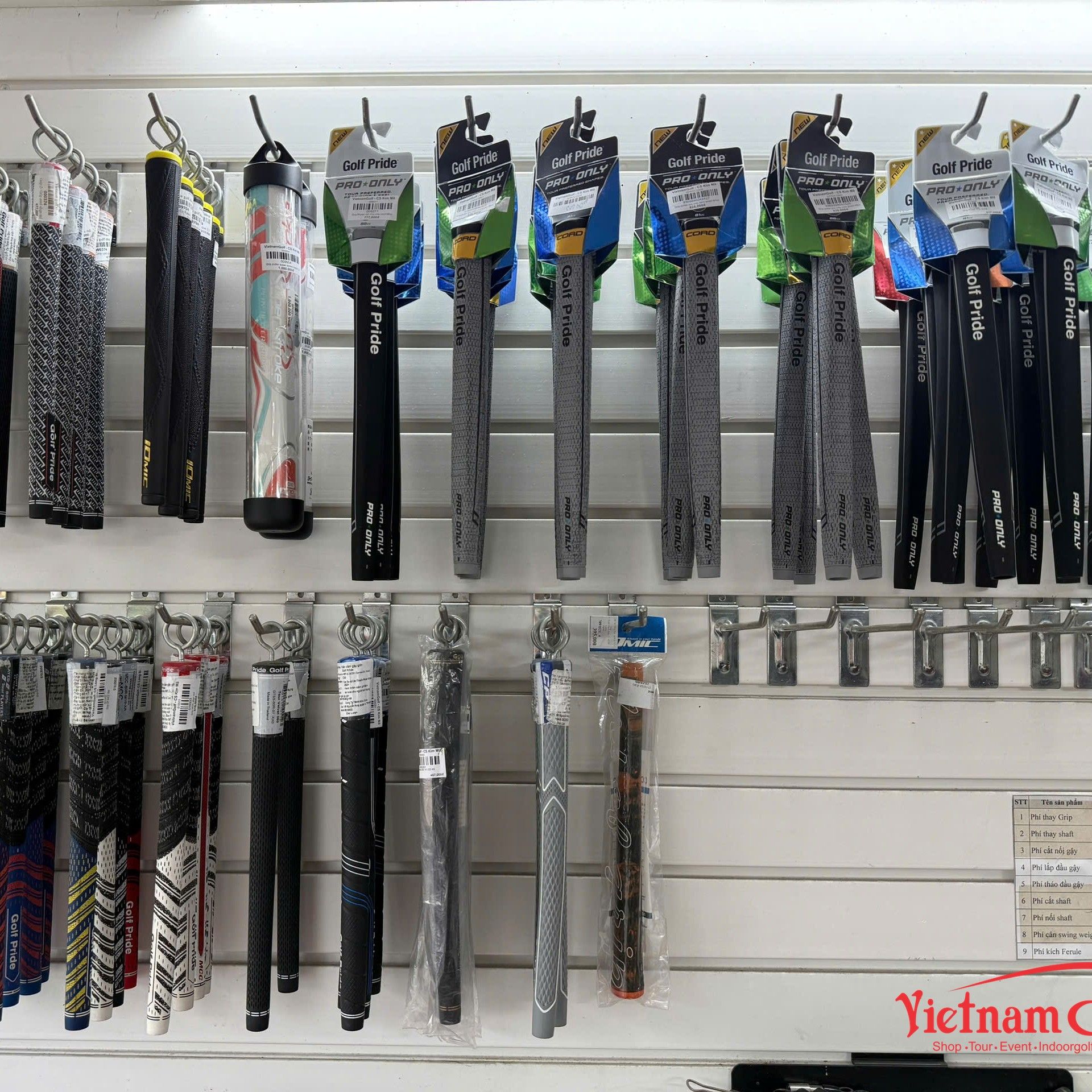 QUY TRÌNH THAY GRIP TẠI VIETNAMGOLF